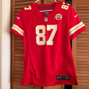 Women's Nike Travis Kelce Red Kansas City Chiefs Game Player Jersey